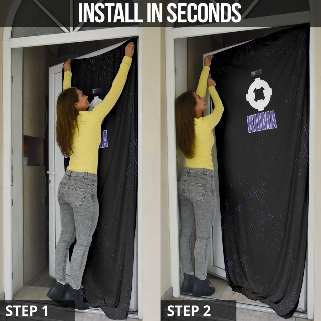 Kuma One Piece Door Cover Retro Comic Dot Aesthetic