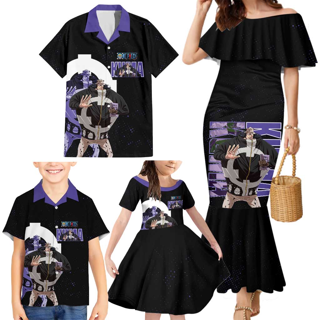 Kuma One Piece Family Matching Mermaid Dress and Hawaiian Shirt Retro Comic Dot Aesthetic