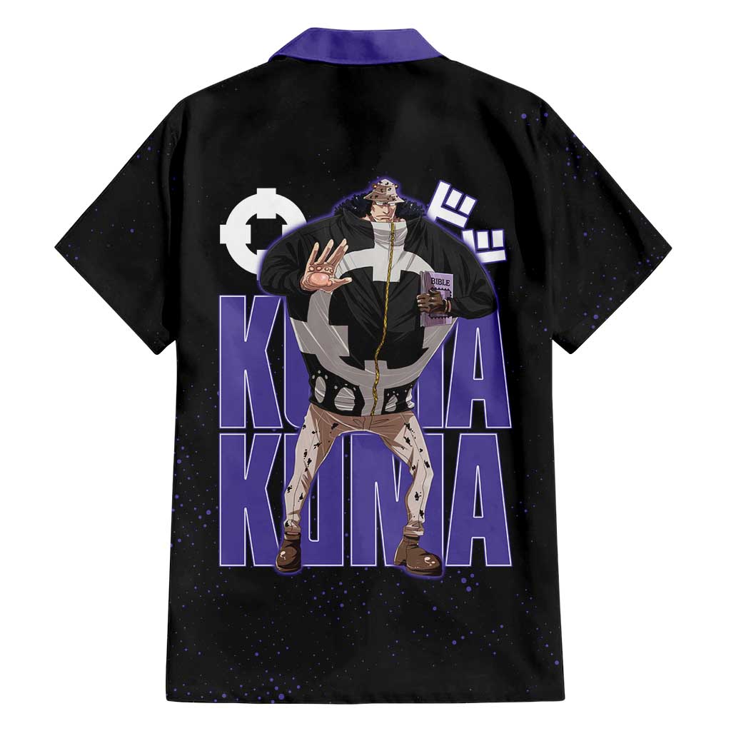 Kuma One Piece Family Matching Off The Shoulder Long Sleeve Dress and Hawaiian Shirt Retro Comic Dot Aesthetic