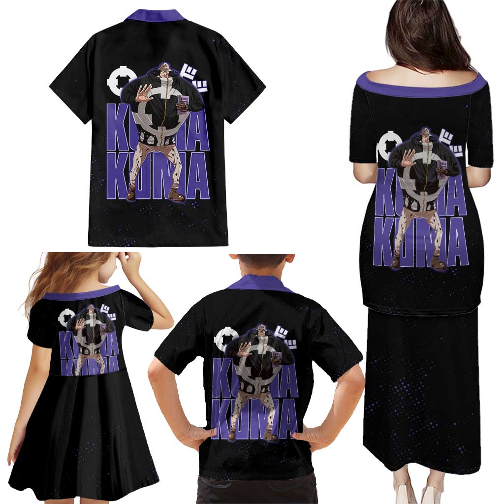 Kuma One Piece Family Matching Puletasi and Hawaiian Shirt Retro Comic Dot Aesthetic