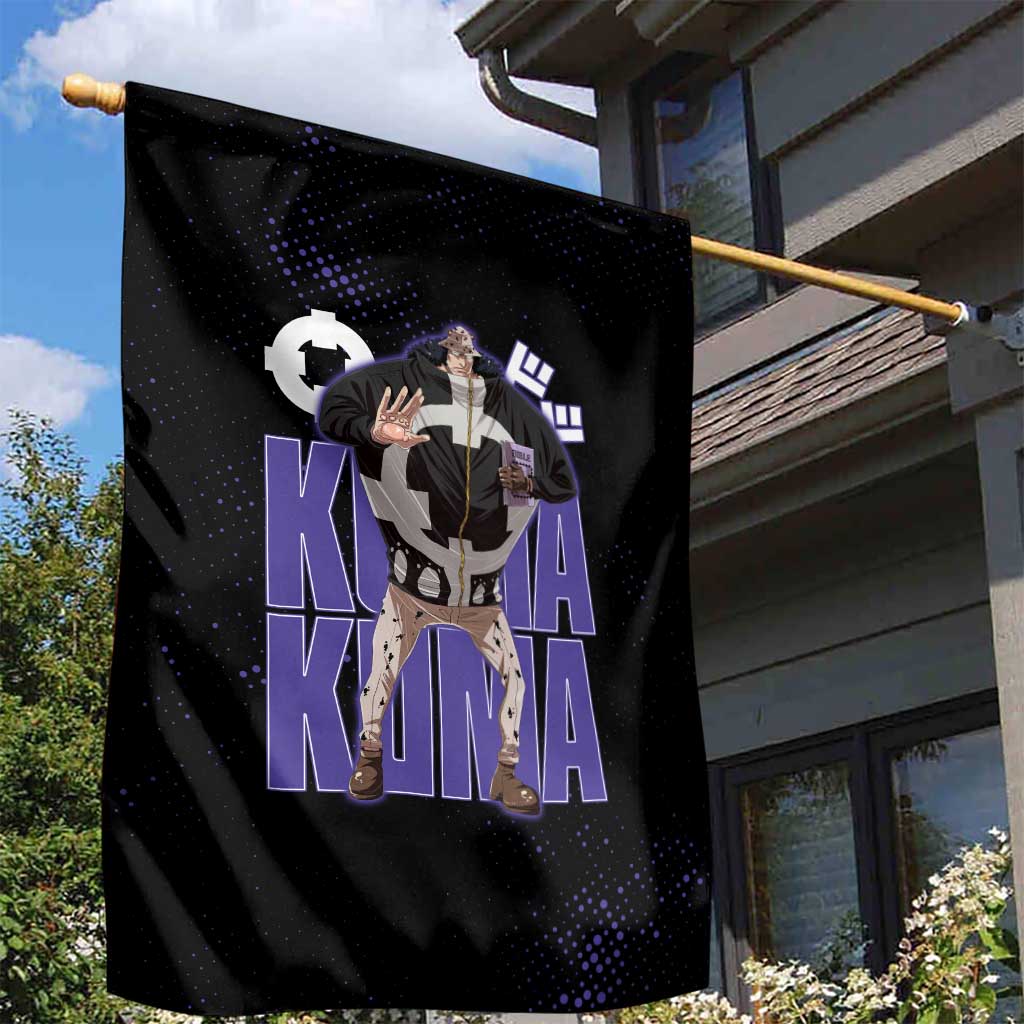 Kuma One Piece Garden Flag Retro Comic Dot Aesthetic