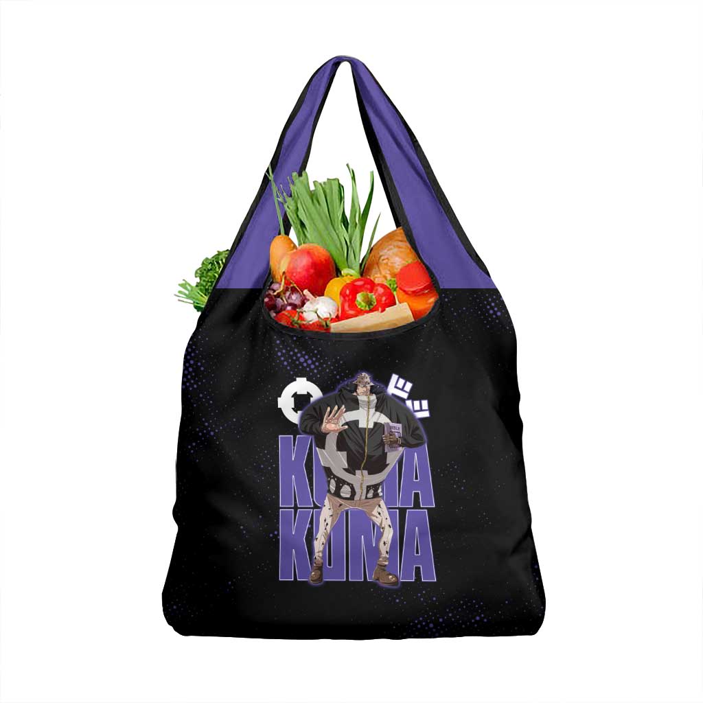 Kuma One Piece Grocery Bag Retro Comic Dot Aesthetic