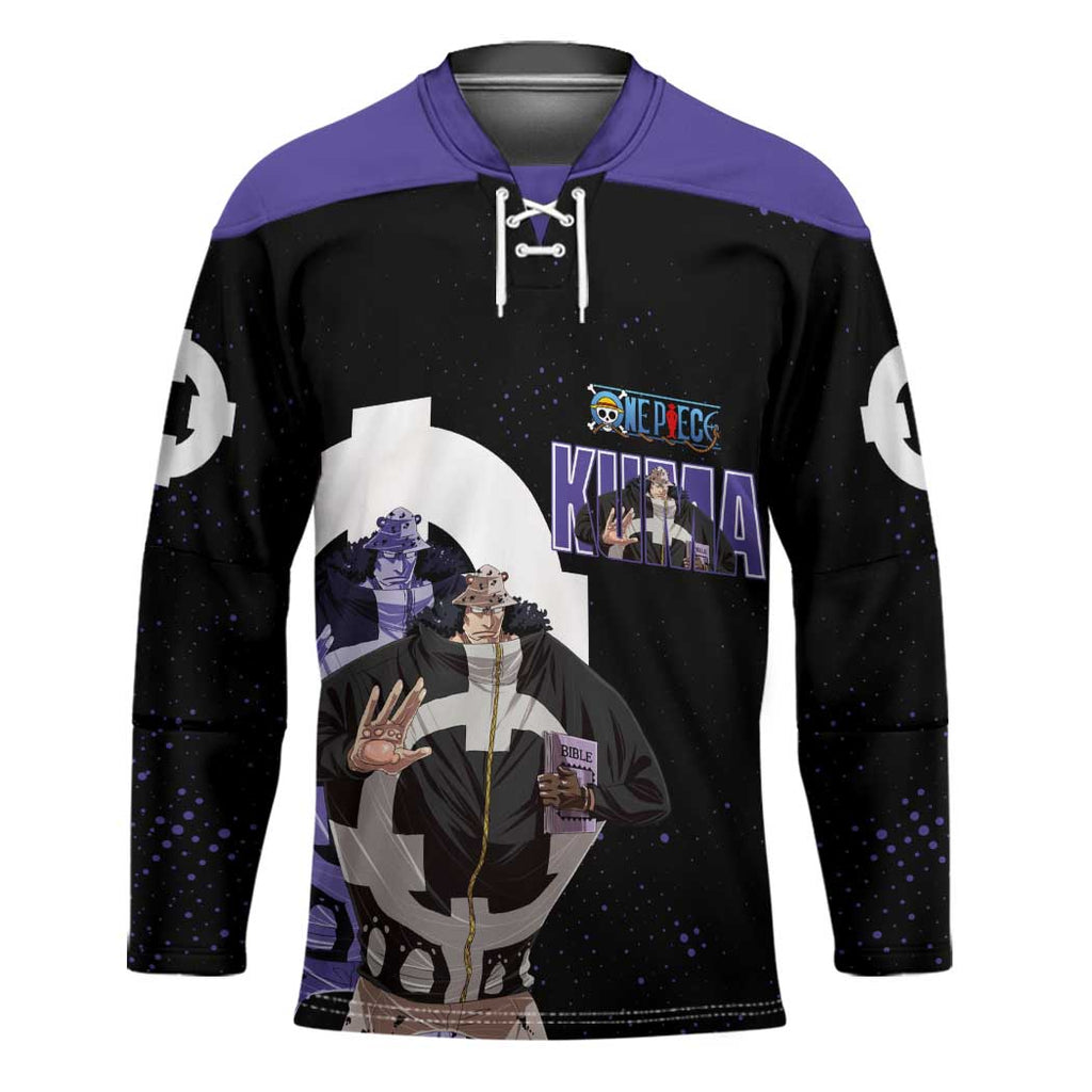 Kuma One Piece Hockey Jersey Retro Comic Dot Aesthetic