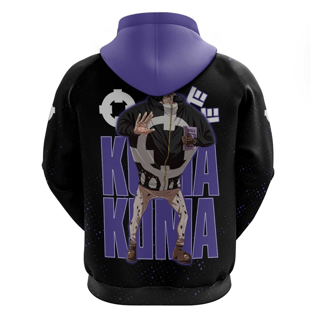 Kuma One Piece Hoodie Retro Comic Dot Aesthetic