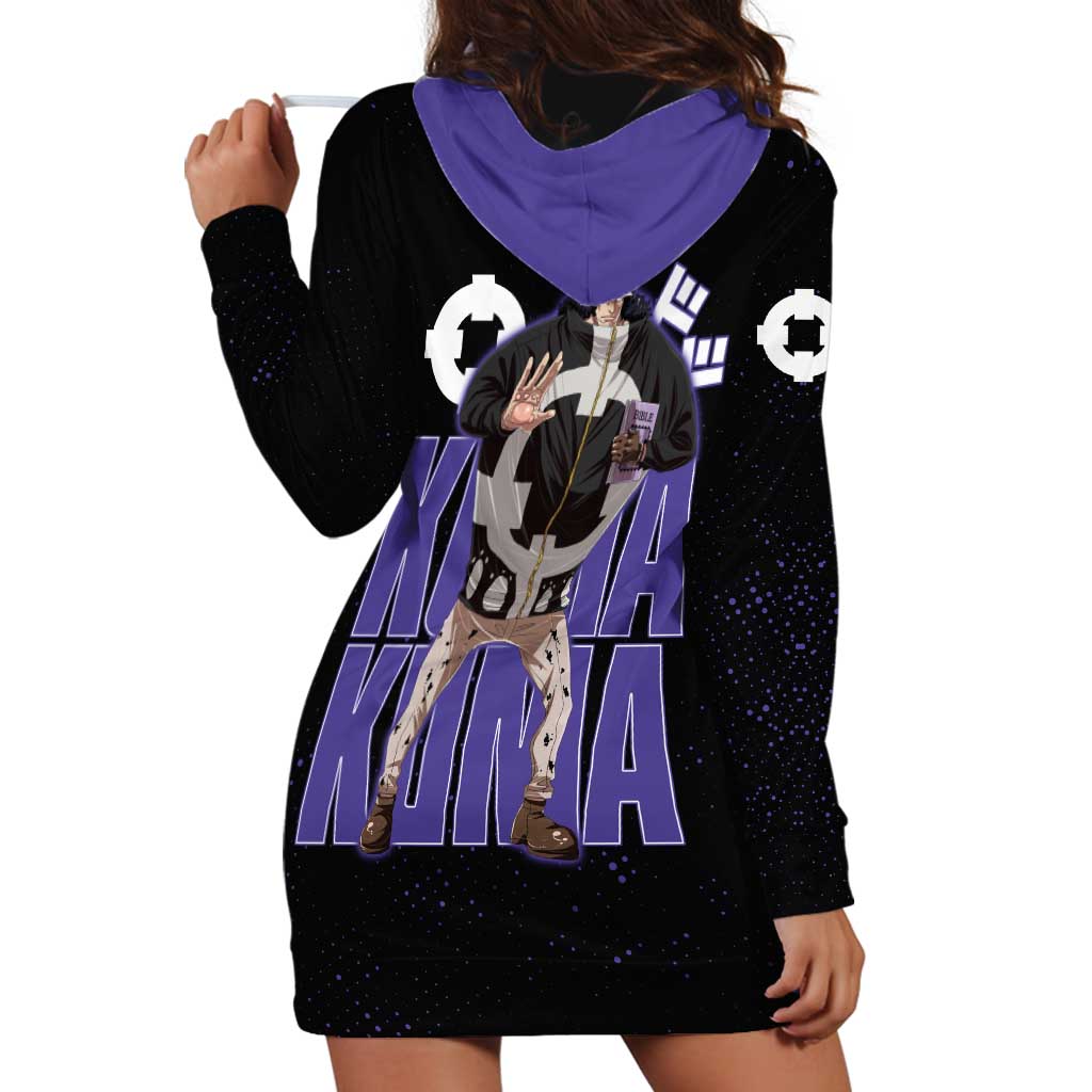 Kuma One Piece Hoodie Dress Retro Comic Dot Aesthetic