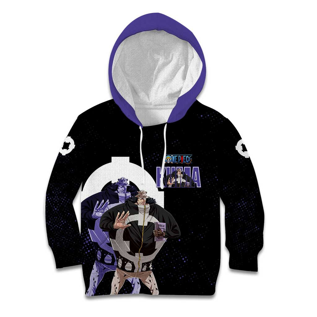 Kuma One Piece Kid Hoodie Retro Comic Dot Aesthetic