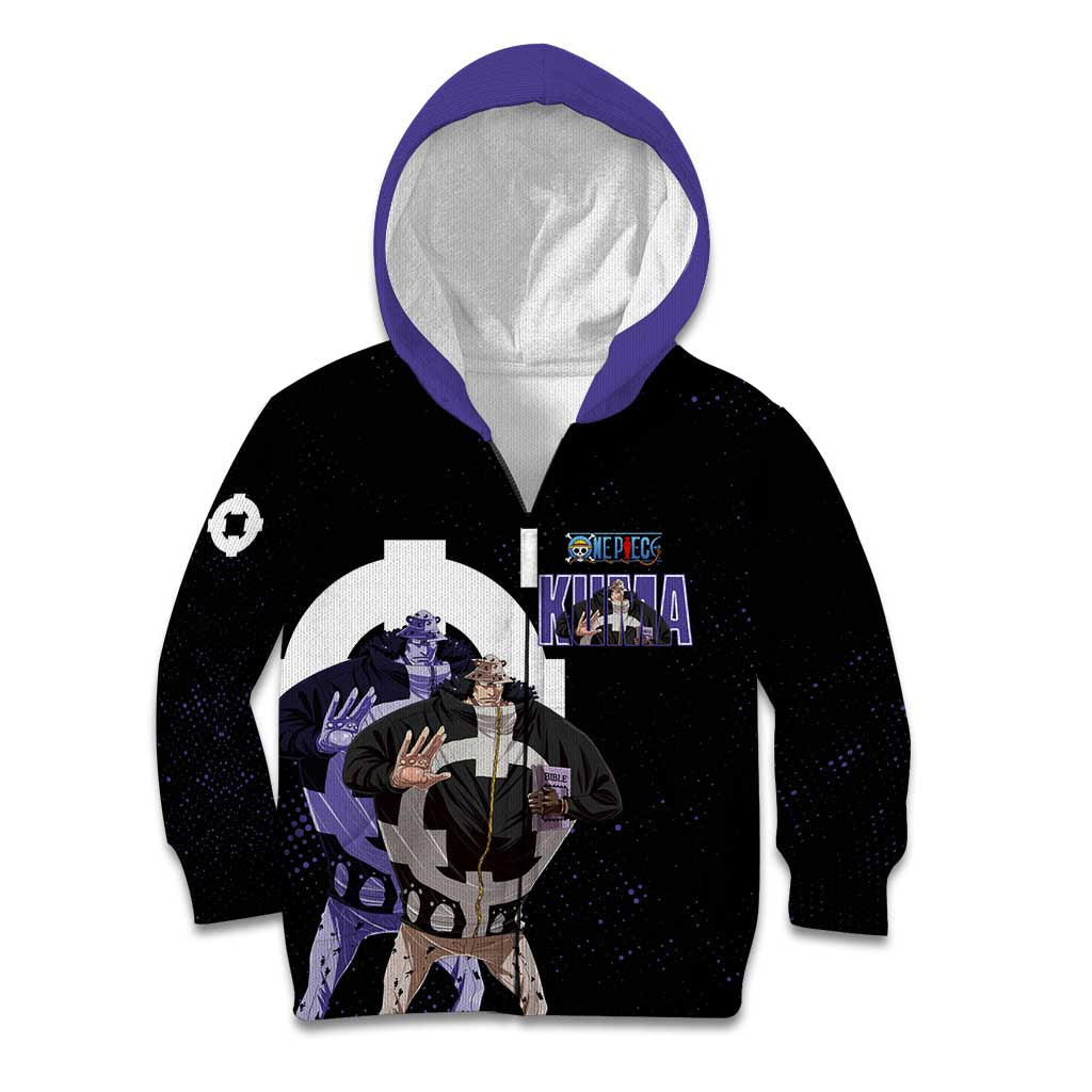 Kuma One Piece Kid Hoodie Retro Comic Dot Aesthetic