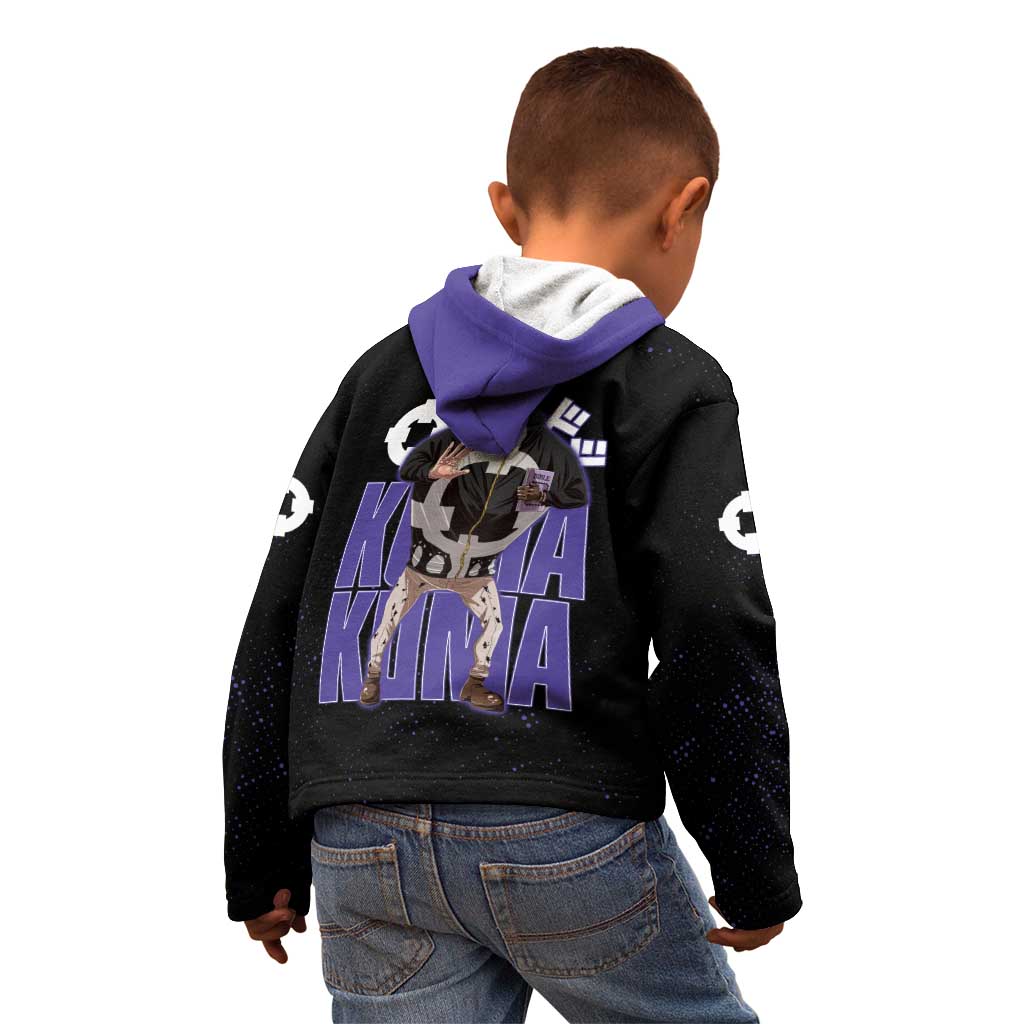 Kuma One Piece Kid Hoodie Retro Comic Dot Aesthetic