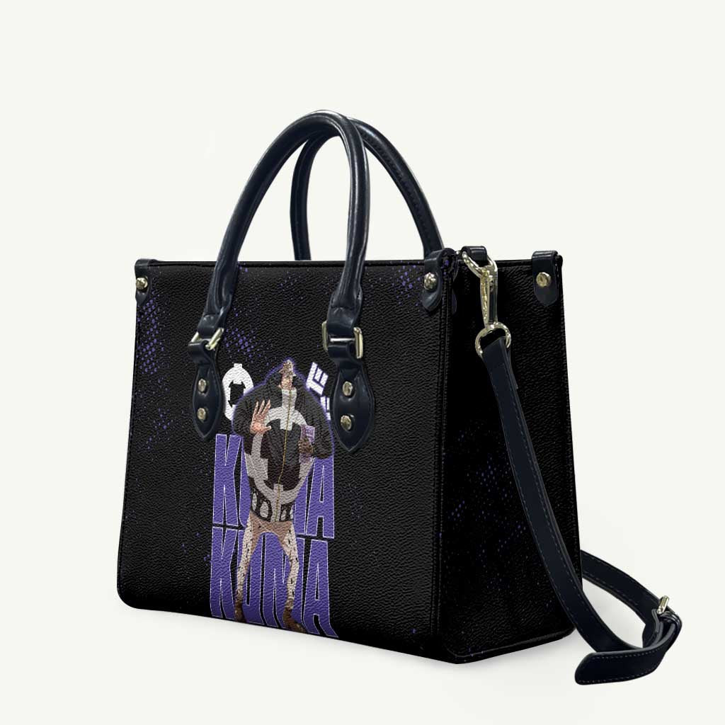 Kuma One Piece Leather Bag Retro Comic Dot Aesthetic