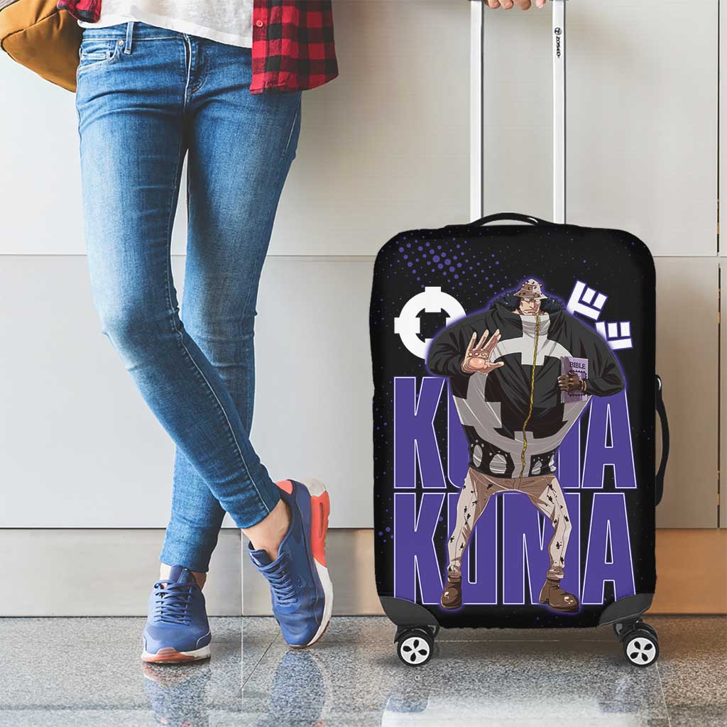 Kuma One Piece Luggage Cover Retro Comic Dot Aesthetic