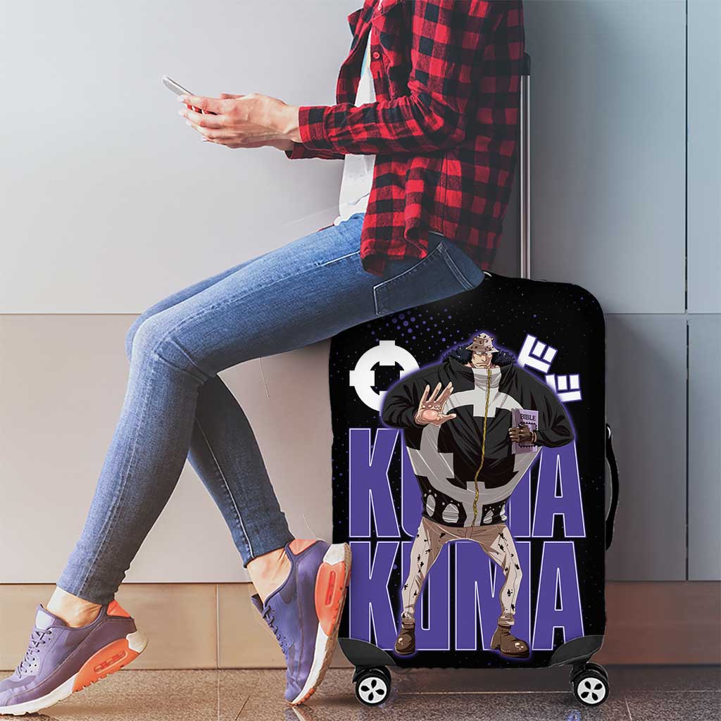 Kuma One Piece Luggage Cover Retro Comic Dot Aesthetic