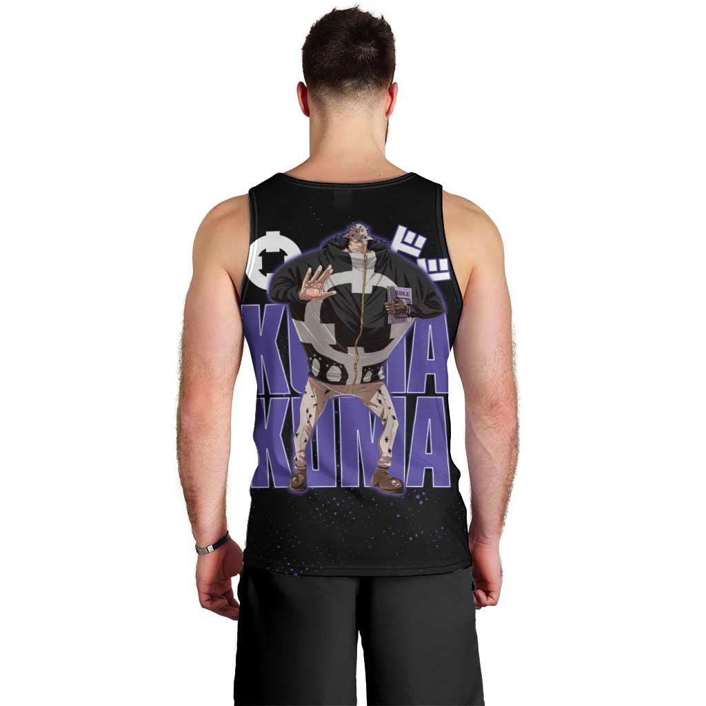 Kuma One Piece Men Tank Top Retro Comic Dot Aesthetic
