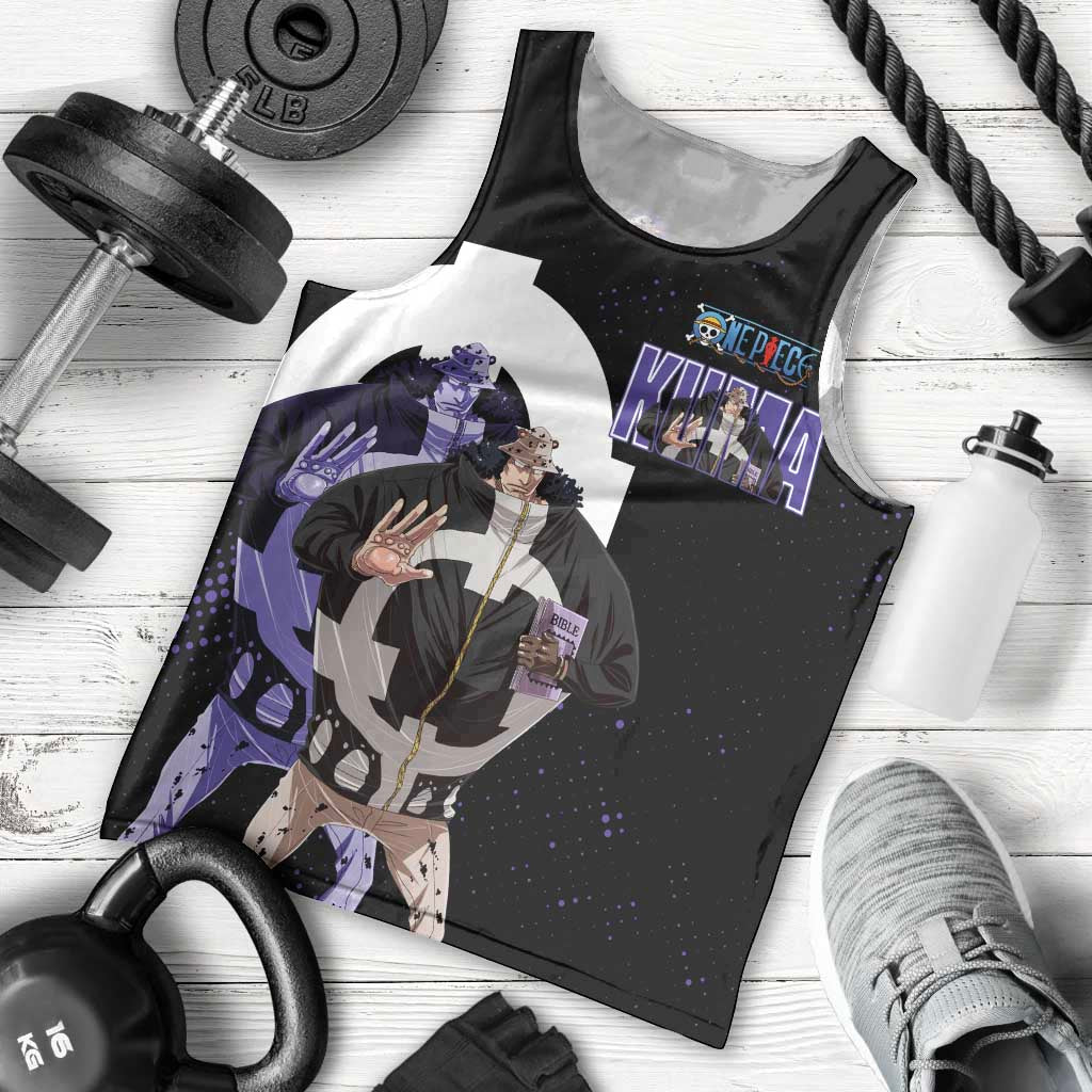 Kuma One Piece Men Tank Top Retro Comic Dot Aesthetic