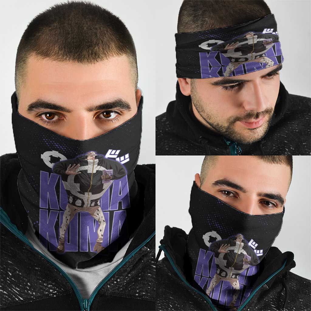 Kuma One Piece Neck Gaiter Retro Comic Dot Aesthetic