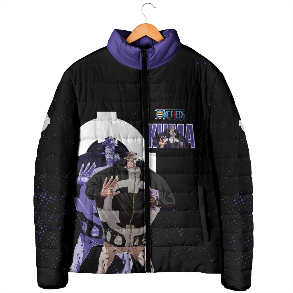 Kuma One Piece Padded Jacket Retro Comic Dot Aesthetic