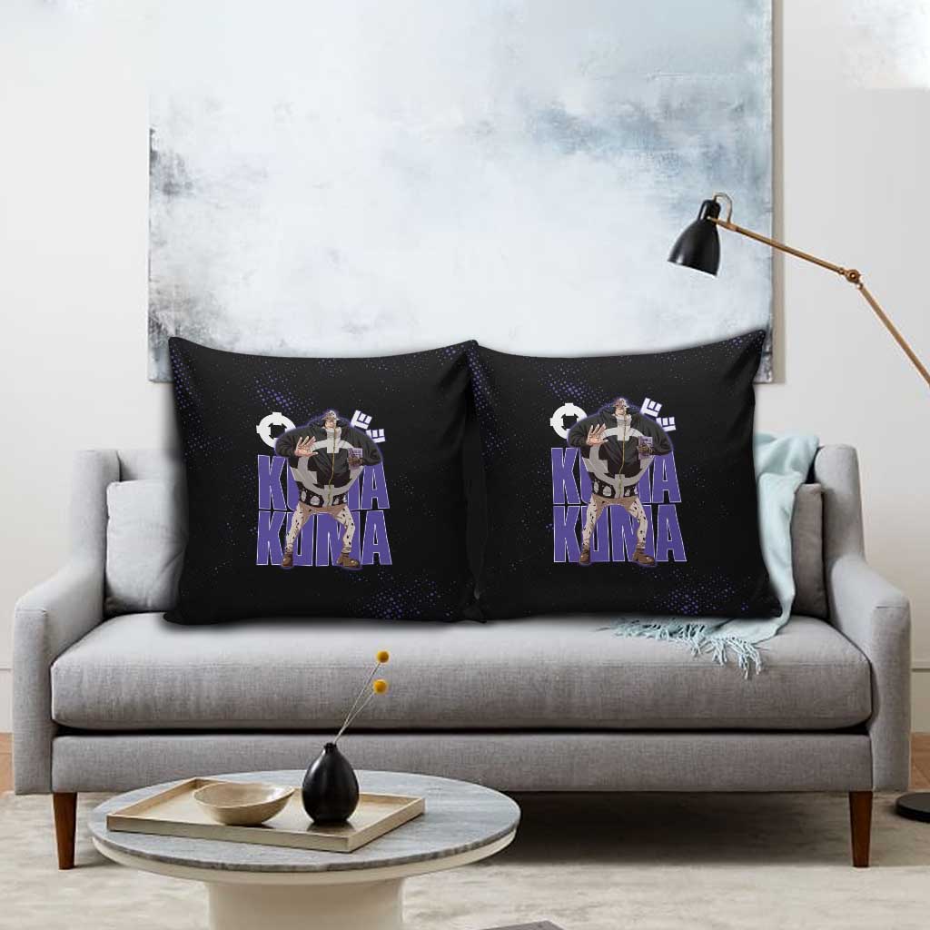 Kuma One Piece Pillow Cover Retro Comic Dot Aesthetic