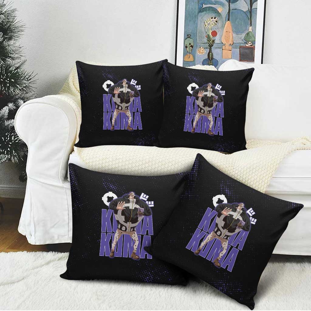 Kuma One Piece Pillow Cover Retro Comic Dot Aesthetic