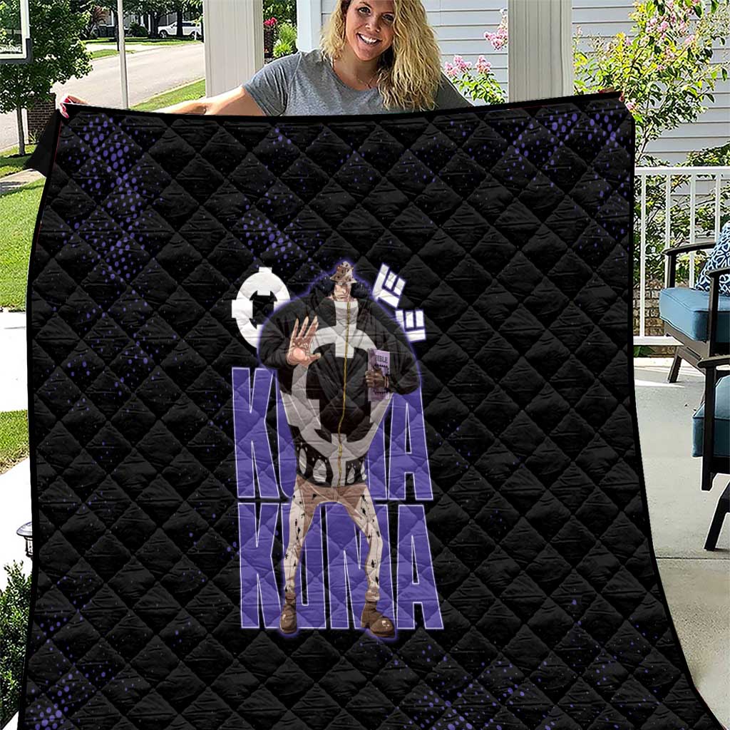 Kuma One Piece Quilt Retro Comic Dot Aesthetic