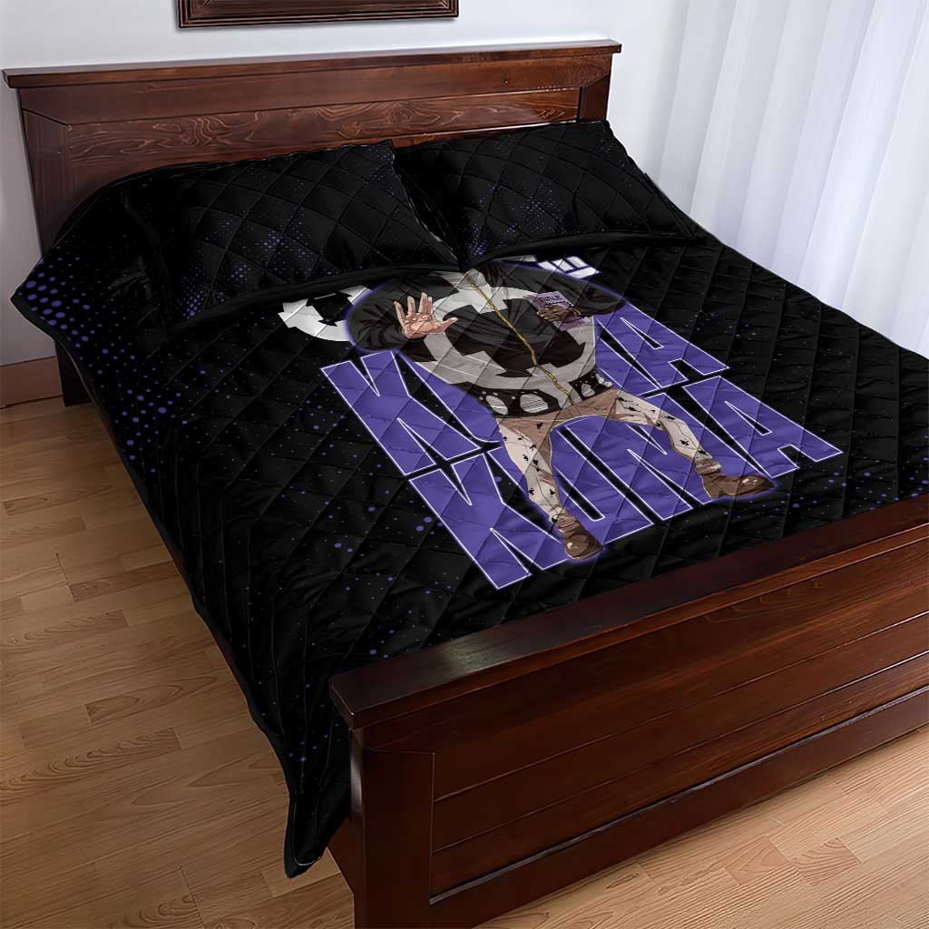 Kuma One Piece Quilt Bed Set Retro Comic Dot Aesthetic