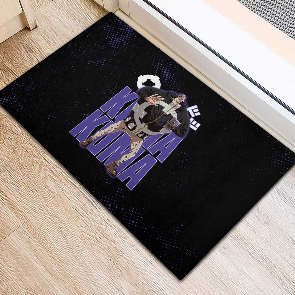 Kuma One Piece Rubber Doormat Retro Comic Dot Aesthetic