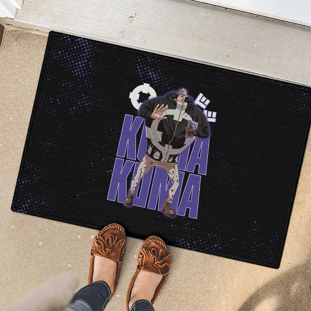 Kuma One Piece Rubber Doormat Retro Comic Dot Aesthetic
