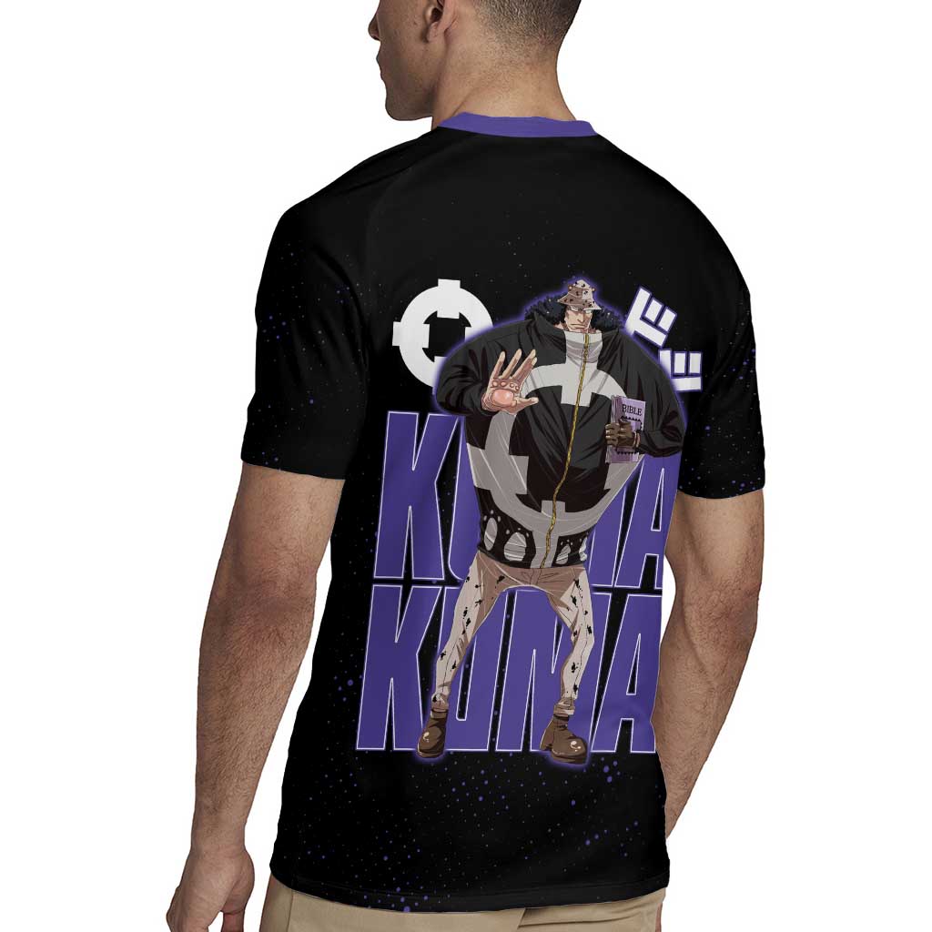 Kuma One Piece Rugby Jersey Retro Comic Dot Aesthetic