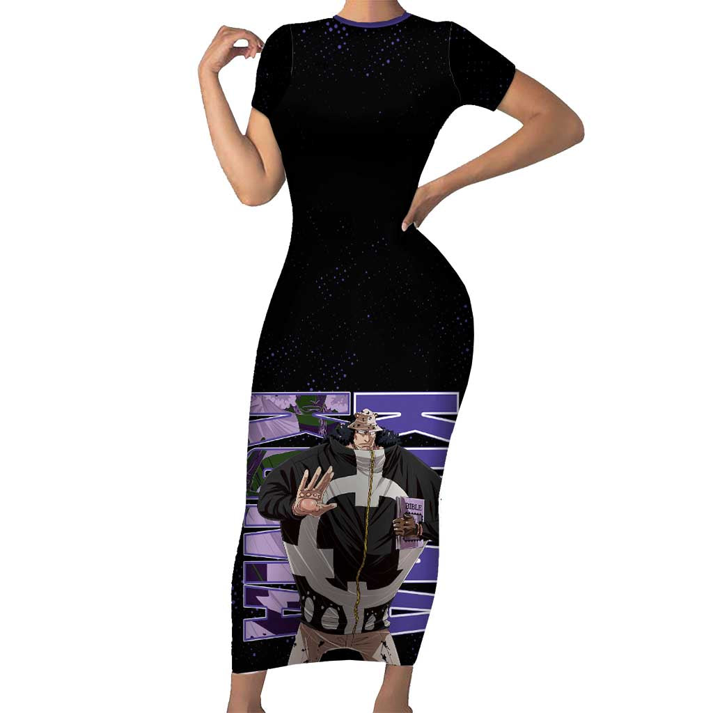 Kuma One Piece Short Sleeve Bodycon Dress Retro Comic Dot Aesthetic