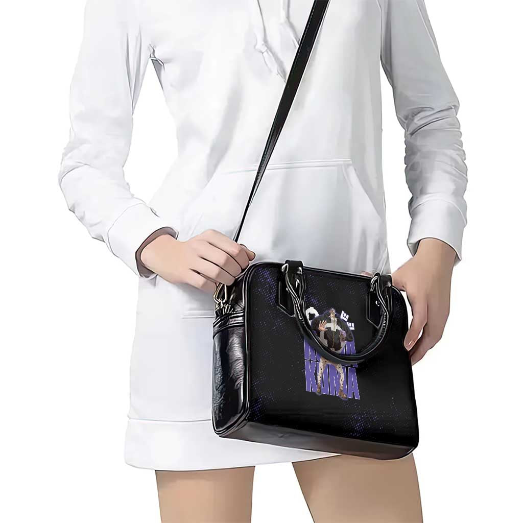 Kuma One Piece Shoulder Handbag Retro Comic Dot Aesthetic