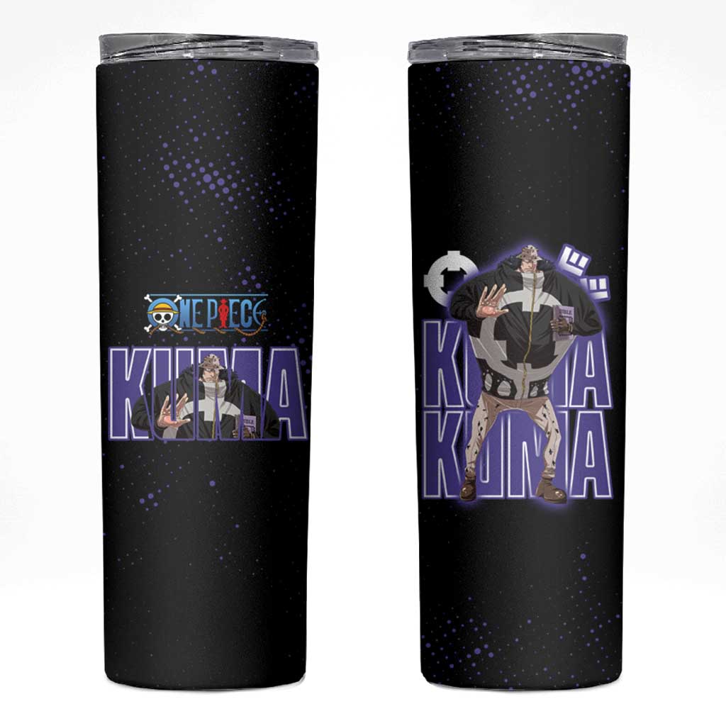 Kuma One Piece Skinny Tumbler Retro Comic Dot Aesthetic