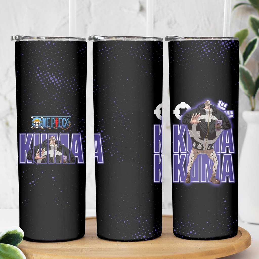 Kuma One Piece Skinny Tumbler Retro Comic Dot Aesthetic