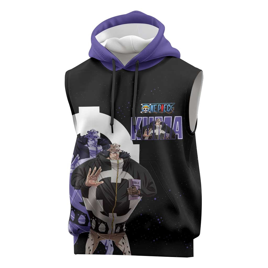 Kuma One Piece Sleeveless Hoodie Retro Comic Dot Aesthetic