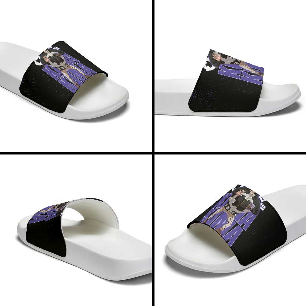 Kuma One Piece Slide Sandals Retro Comic Dot Aesthetic