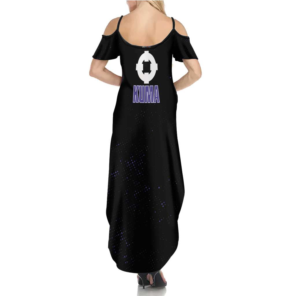 Kuma One Piece Summer Maxi Dress Retro Comic Dot Aesthetic