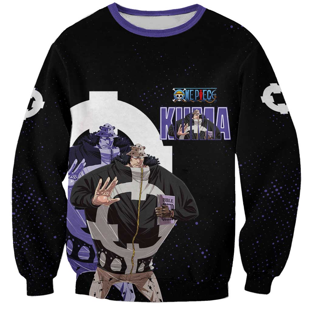 Kuma One Piece Sweatshirt Retro Comic Dot Aesthetic