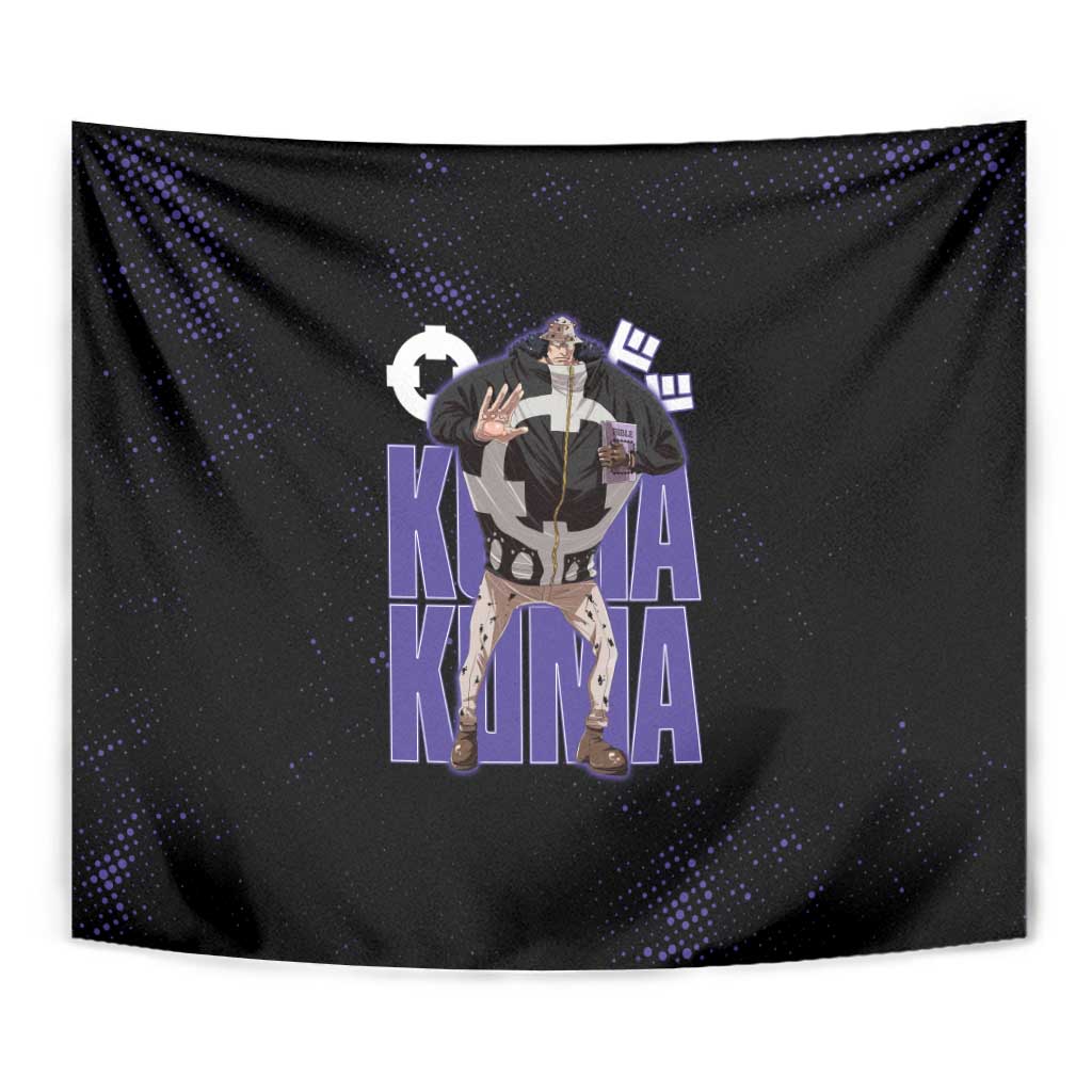 Kuma One Piece Tapestry Retro Comic Dot Aesthetic