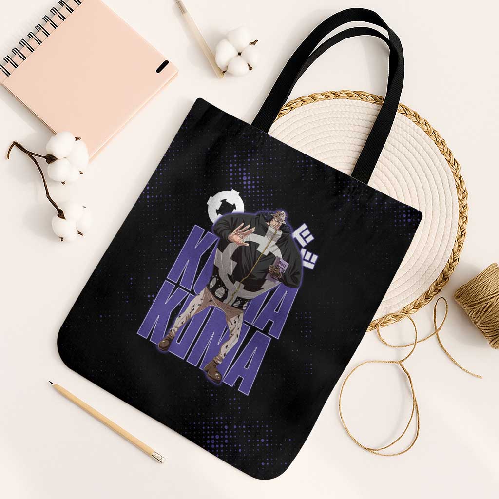 Kuma One Piece Tote Bag Retro Comic Dot Aesthetic