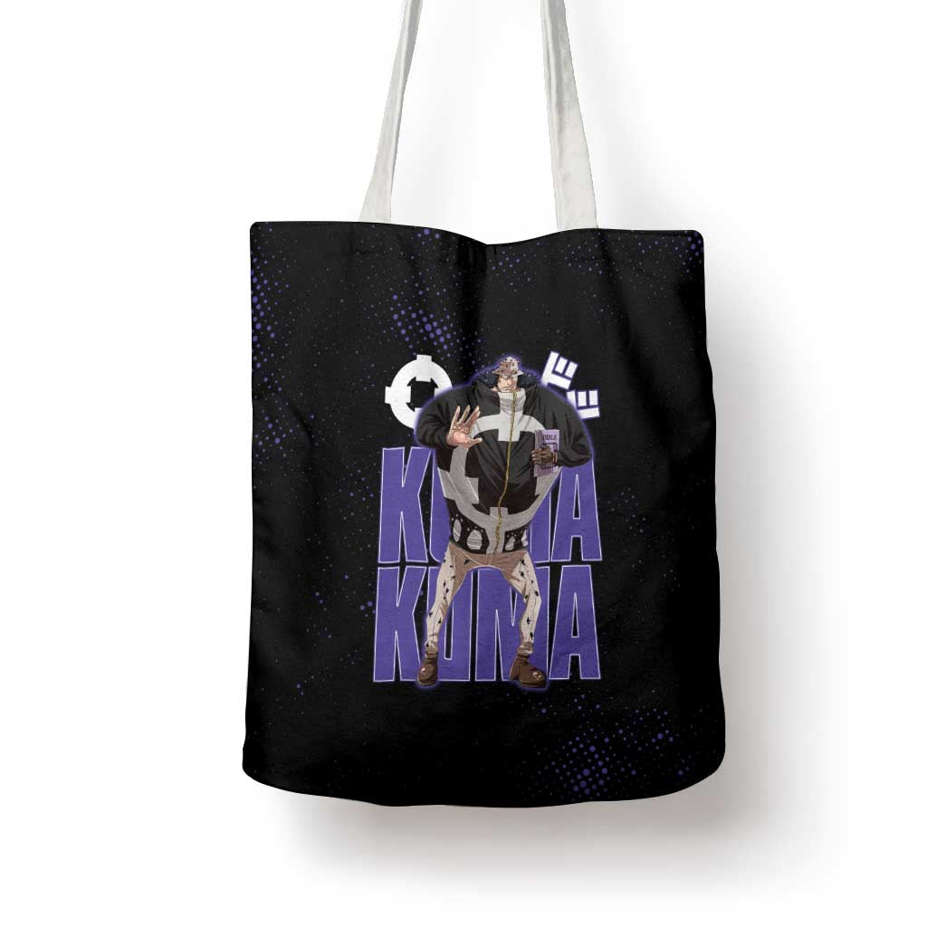 Kuma One Piece Tote Bag Retro Comic Dot Aesthetic