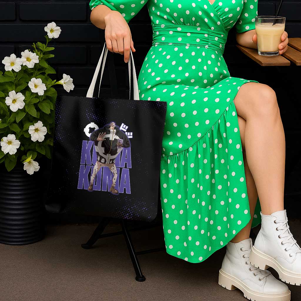 Kuma One Piece Tote Bag Retro Comic Dot Aesthetic