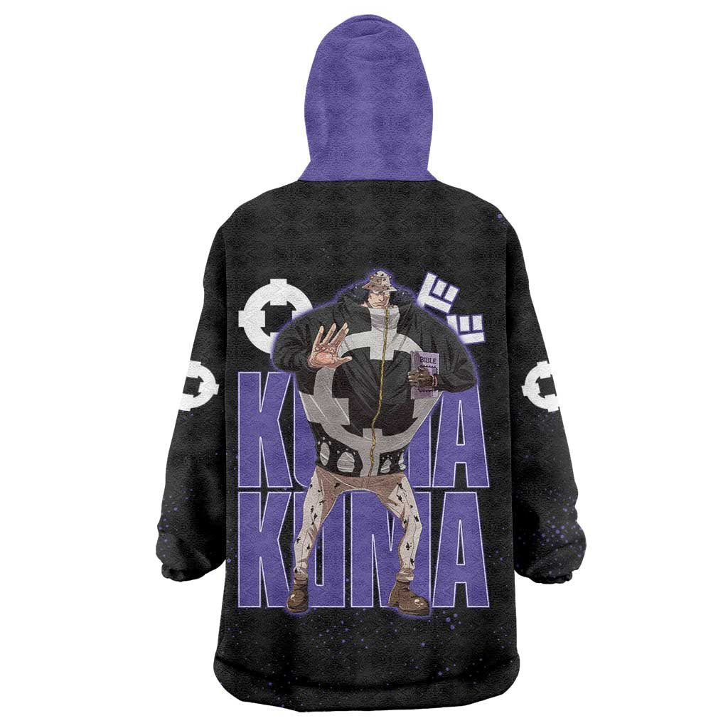 Kuma One Piece Wearable Blanket Hoodie Retro Comic Dot Aesthetic