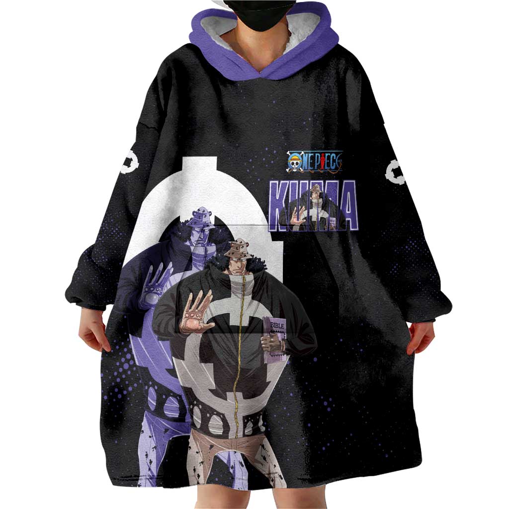 Kuma One Piece Wearable Blanket Hoodie Retro Comic Dot Aesthetic