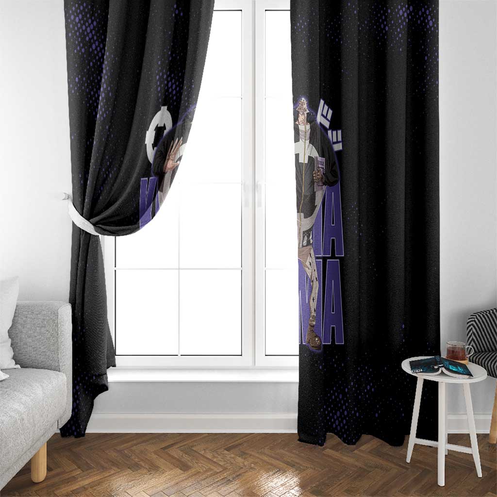 Kuma One Piece Window Curtain Retro Comic Dot Aesthetic