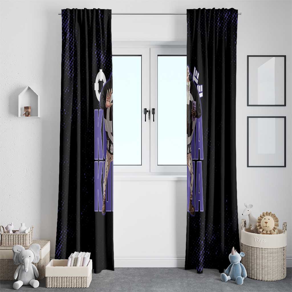 Kuma One Piece Window Curtain Retro Comic Dot Aesthetic