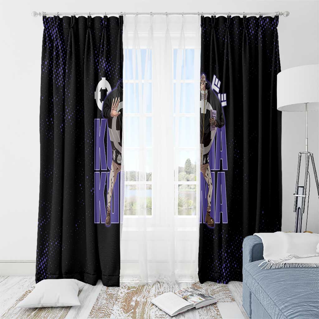 Kuma One Piece Window Curtain Retro Comic Dot Aesthetic
