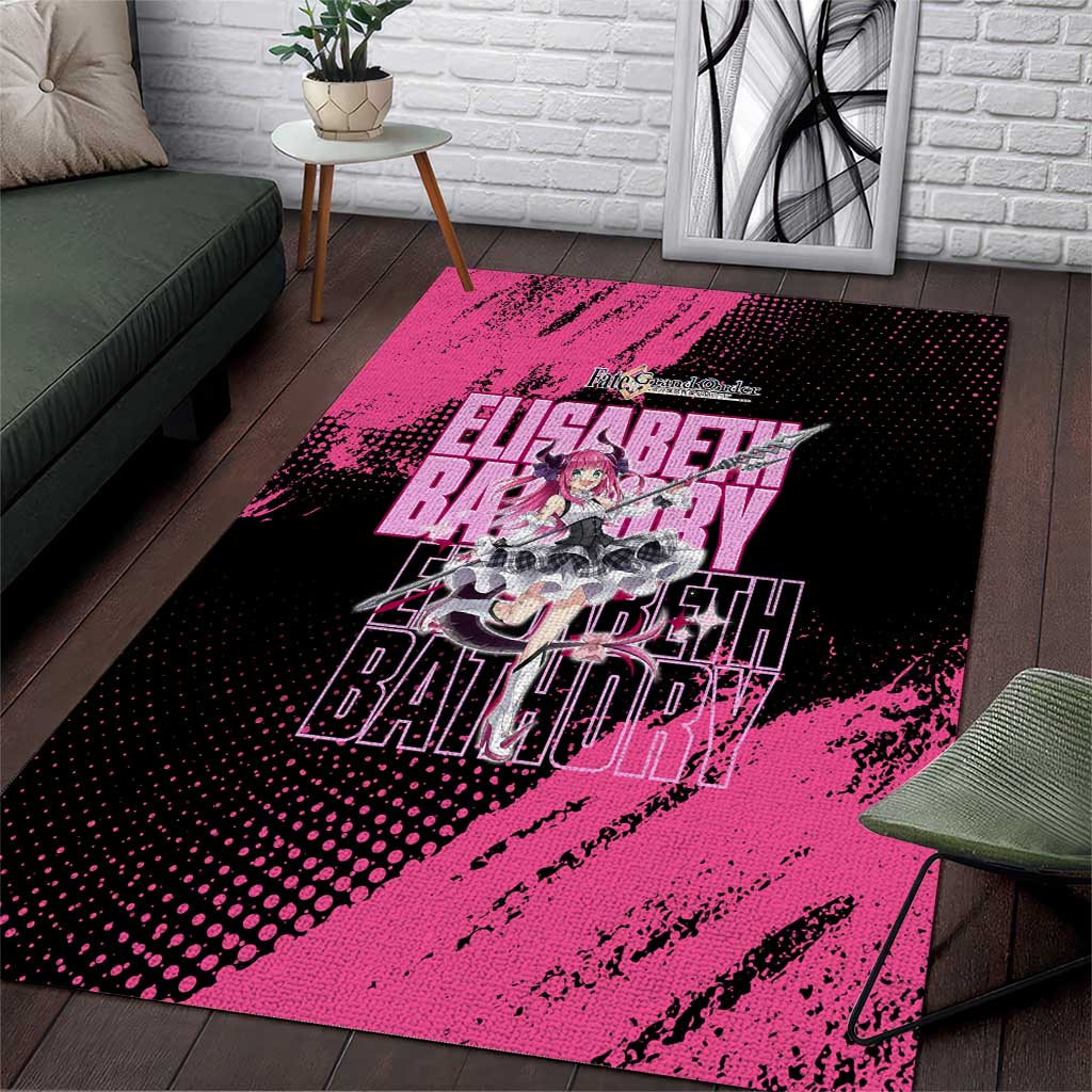 Elisabeth Bathory Fate Grand Order Area Rug Gothic Anime Splash Art Style