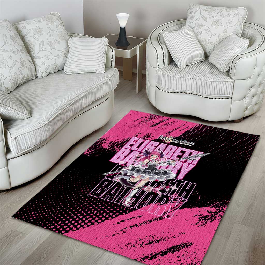 Elisabeth Bathory Fate Grand Order Area Rug Gothic Anime Splash Art Style