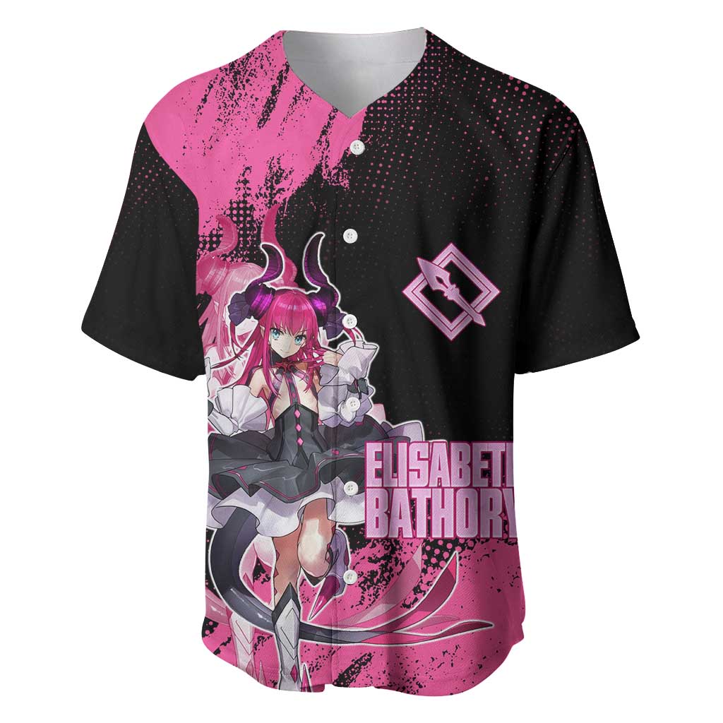 Elisabeth Bathory Fate Grand Order Baseball Jersey Gothic Anime Splash Art Style