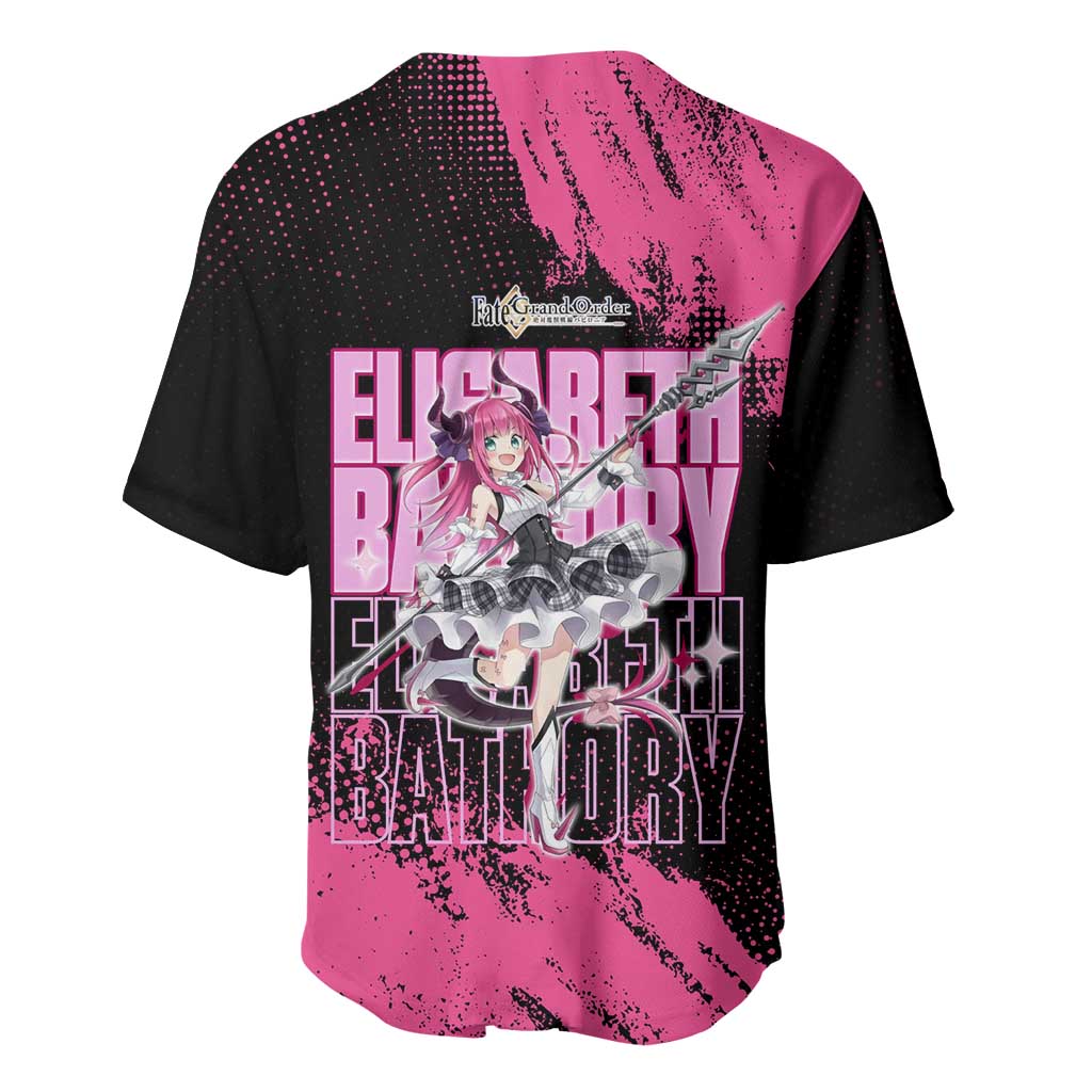 Elisabeth Bathory Fate Grand Order Baseball Jersey Gothic Anime Splash Art Style