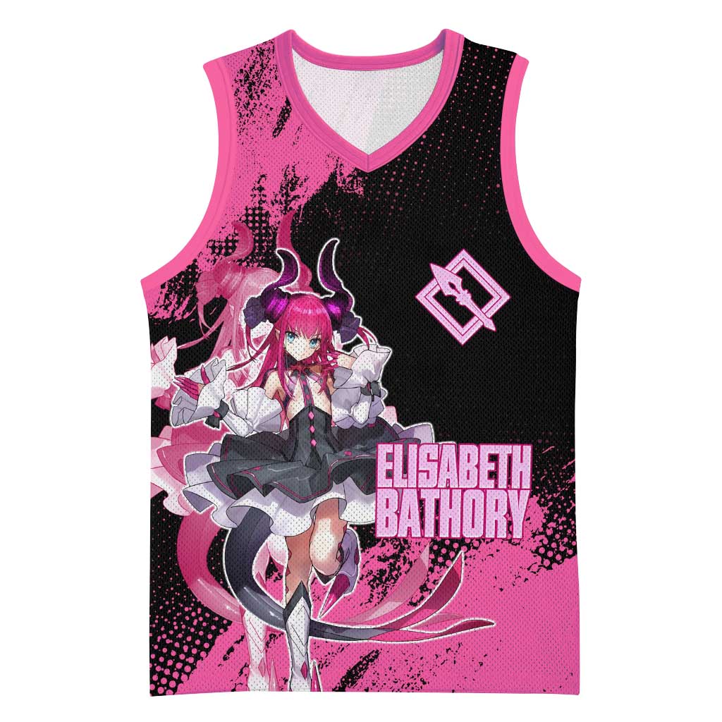 Elisabeth Bathory Fate Grand Order Basketball Jersey Gothic Anime Splash Art Style