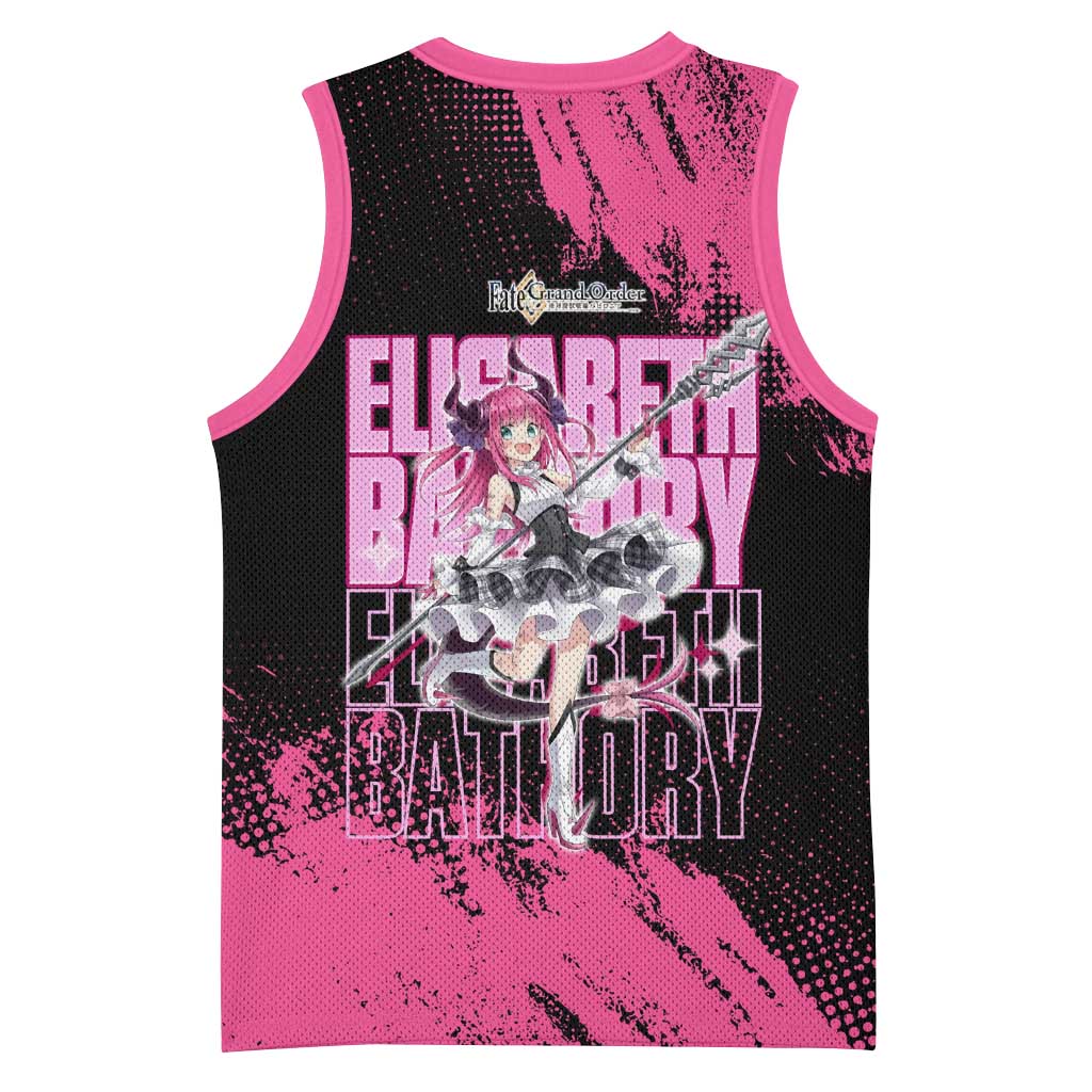 Elisabeth Bathory Fate Grand Order Basketball Jersey Gothic Anime Splash Art Style