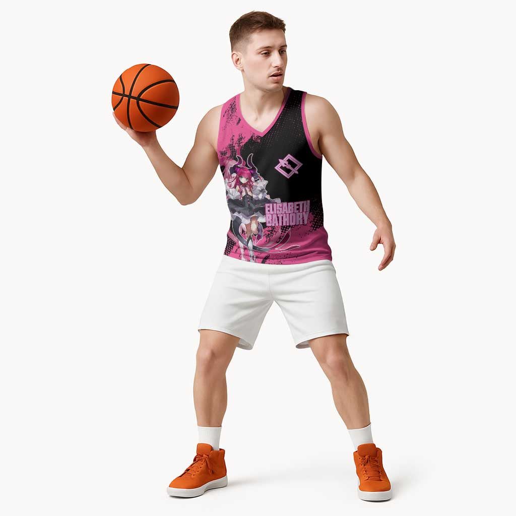 Elisabeth Bathory Fate Grand Order Basketball Jersey Gothic Anime Splash Art Style